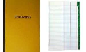 ELVE Cahier piqûre "Echéances", 217 x 170 mm vertical