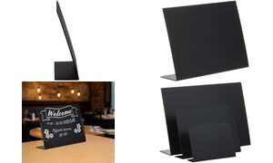 EUROPEL Kreidetafel Tischaufsteller, DIN A5 quer, 5er-Set
