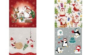 PAPSTAR Weihnachts-Motivservietten "Lutins de Noel"