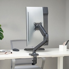 LogiLink Monitorarm, Aluminium, Armlänge: 450 mm, schwarz