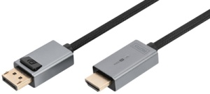 DIGITUS DisplayPort Adapterkabel, DP - HDMI Typ A, 4K, 1,0 m
