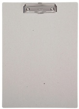 MAUL Klemmbrett, Pappe mit Bügelklemme, DIN A4, natur-grau