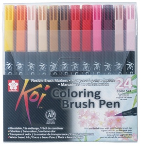 SAKURA Pinselstift Koi Coloring Brush, 24er Etui