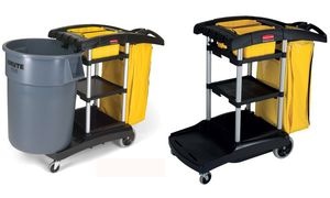 Rubbermaid High-Capacity-Reinigungswagen FG9T7200, schwarz