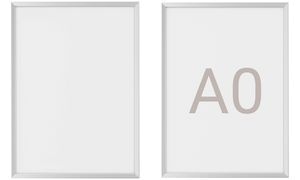 MAUL Plakatrahmen MAULsolid, DIN A0, 820 x 1.170 mm, silber