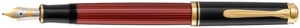 Pelikan Füllhalter "Souverän 400", schwarz/rot, B
