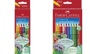 FABER-CASTELL Dreikant-Buntstifte Jumbo GRIP, 6er Etui