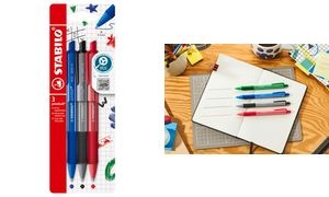 STABILO Druckkugelschreiber pointball colorful, 3er Etui