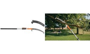 Bradas Astsäge V-SERIES mit Haken, teleskopierbar bis 3 m