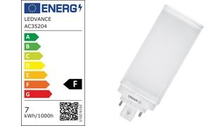 LEDVANCE LED-Lampe DULUX T/E HF, 10 Watt, GX24q-3 (830)