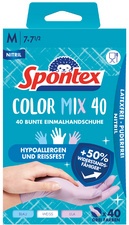 Spontex Nitril-Handschuh Colormix, Größe M, farbig sortiert