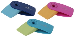 FABER-CASTELL Kunststoff-Radierer SLEEVE MINI, sortiert