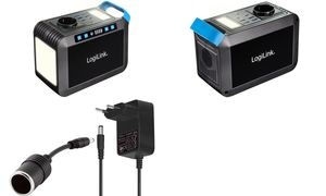 LogiLink Mobiles Ladegerät/Powerstation, 200 Watt, schwarz