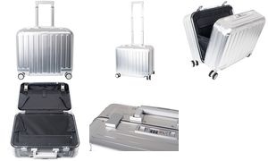 pavo Business-Overnighttrolley, Aluminium, silber