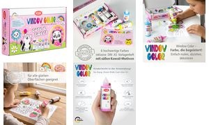 ViVA DECOR Viva KIDS Window Color Set "Cute & Sweet"