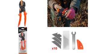Bradas Multifunktionale Gartenschere V-SERIES, orange