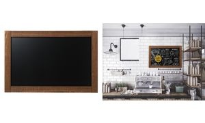 Bi-Office Kreidetafel, braun, rustikal, 1.200 x 900 mm