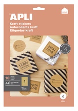 APLI Naturbraune Etiketten, 210 x 297 mm