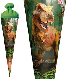 ROTH Schultüte "T-Rex Welt", eckig, 850 mm, mit Effekt