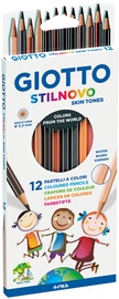 GIOTTO Buntstifte STILNOVO SKIN TONES, 12er Kartonetui