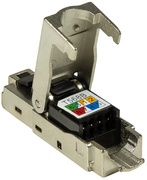 LogiLink RJ45-Steckverbinder Kat.6A, T568A, geschirmt