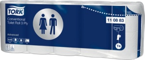 TORK Toilettenpapier, 2-lagig, weiß