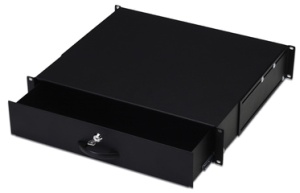 DIGITUS 19" Dokumentenfach, 2 HE, schwarz (RAL 9005)