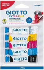 GIOTTO Gouachefarbe Extra Fine, 5er Blister