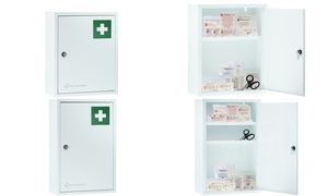 FIRST AID ONLY Erste-Hilfe-Schrank, Inhalt DIN 13157, weiß