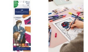 FABER-CASTELL Sketch Marker GOLDFABER, 6er Etui Manga