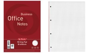 herlitz Briefblock "Business Office Notes", DIN A4, kariert