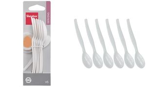 metaltex Eierlöffel, Kunststoff, transparent, 6er Set