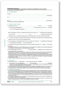 RNK Verlag Vordruck Arbeitsvertrag gewerblich/kaufmännisch