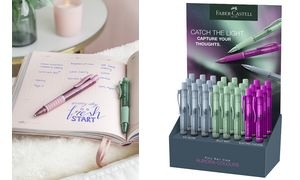 FABER-CASTELL Druckkugelschreiber POLY BALL VIEW, Display