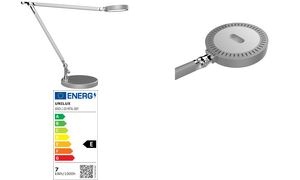 UNiLUX LED Energiespar-Tischleuchte SENZA, metallgrau