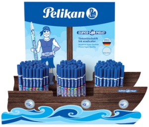Pelikan Thekendisplay Tintenlöscher Piratenschiff