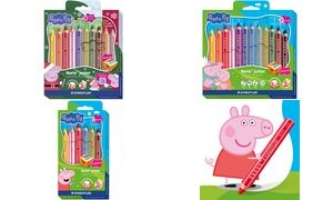 STAEDTLER Hexagonal-Buntstift Noris junior Peppa, 12er Etui