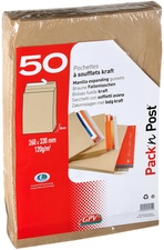 GPV Faltenversandtasche C4, 229 x 324 mm, mit Fenster