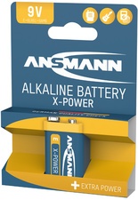 ANSMANN Alkaline Batterie "X-Power",9V E-Block, 10er Display