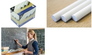 kangaro Wandtafelkreide, rund, weiß