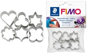 FIMO Ausstechformen für Modelliermasse, aus Metall, 6 Motive