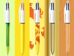 BIC Druckkugelschreiber 4 Colours, Collector Box, 15er Set