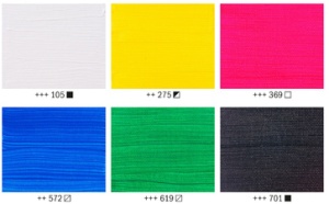 ROYAL TALENS Acrylfarbe Art Creation Primary Set, 6 x 12 ml