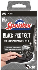 Spontex Nitril-Handschuh Black Protect, Größe L, schwarz