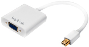 LogiLink Adapter, Mini DisplayPort Stecker - 15 Pol VGA