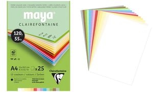 Clairefontaine Tonpapierblock MAYA, DIN A4, 270 g/qm