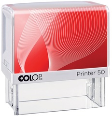 COLOP Textstempel Printer 50, 7-zeilig, mit Gutschein, weiß