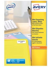 AVERY Mini étiquette d'adresse laser, 46 x 11,1 mm, blanc