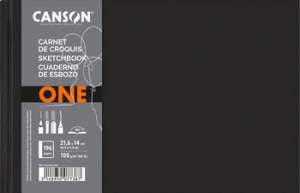 CANSON Skizzenbuch ONE, 279 x 216 mm, schwarz