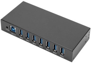 DIGITUS USB 3.0 Hub Industrial Line, 7-Port, schwarz